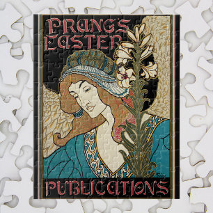 Vintage Art Nouveau, Prangs Easter Publications Jigsaw Puzzle