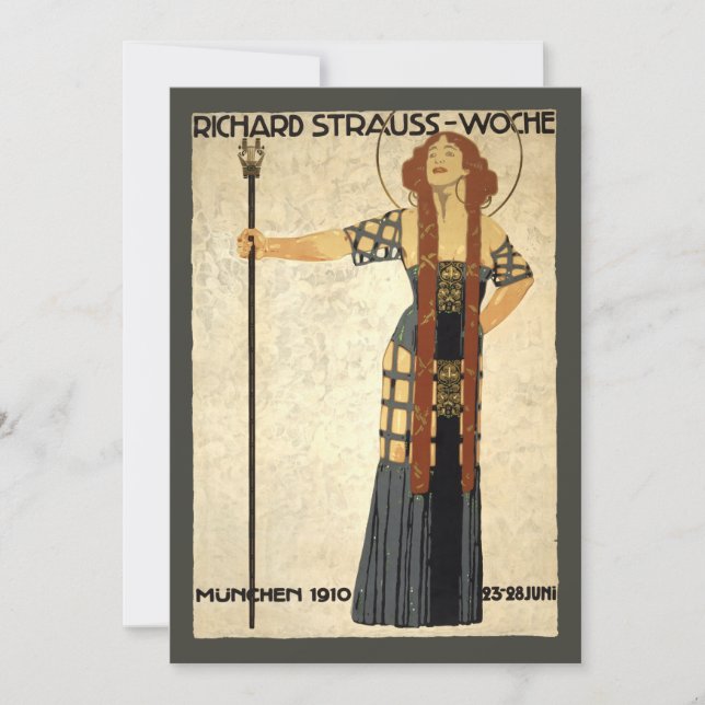 Vintage Art Nouveau Richard Strauss-Woche, Munich (Front)