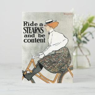 Vintage Art Nouveau, Ride a Sterns Bicycles Bikes