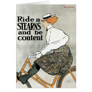 Vintage Art Nouveau, Ride a Sterns Bicycles Bikes