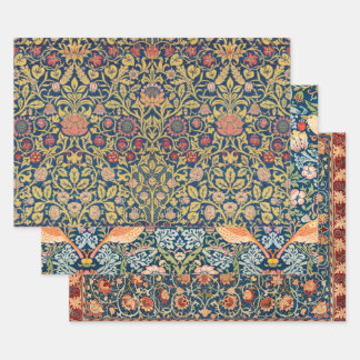 Vintage Art Nouveau Selection of William Morris Wrapping Paper Sheet