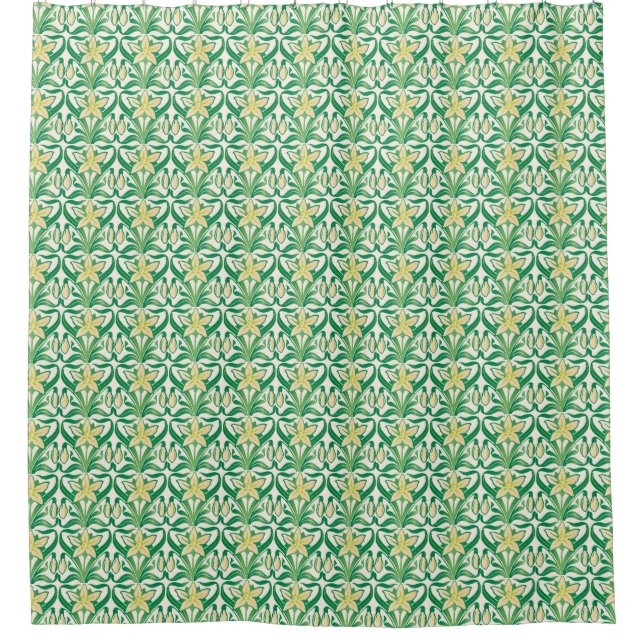 Vintage Art Nouveau snowdrop floral pattern (Front)