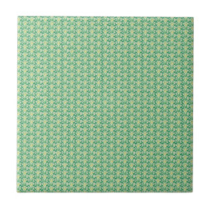 Vintage Art Nouveau snowdrop floral pattern Tile