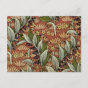 Vintage Art Nouveau Solomon's Seal, M.P. Verneuil Postcard