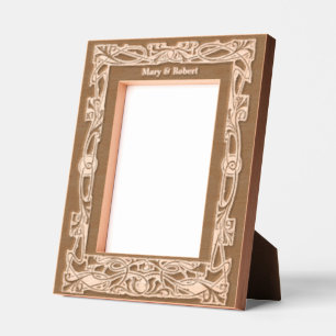 Vintage Art Nouveau Style Foliage Border Etched Frames