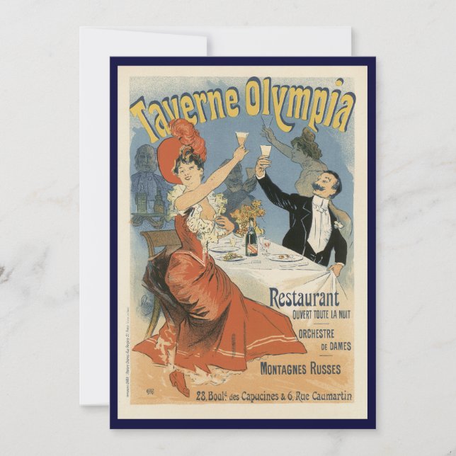 Vintage Art Nouveau, Taverne Olympia Restaurant (Front)