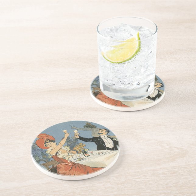 Vintage Art Nouveau, Taverne Olympia Restaurant Coaster (Side)