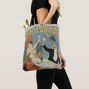 Vintage Art Nouveau, Taverne Olympia Restaurant Tote Bag