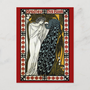 Vintage Art Nouveau, The Kiss by William Bradley Postcard