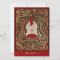 Vintage Art Nouveau The Kiss