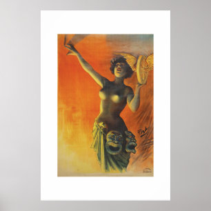 Vintage Art Nouveau Theatre Poster 