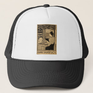 Vintage Art Nouveau Typewriter Advertisement  Trucker Hat