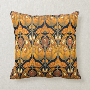 Vintage Art Nouveau Victorian Pillow Throw