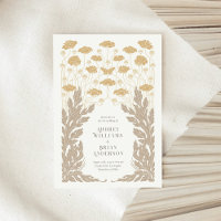 Vintage Art Nouveau Wedding Invitation