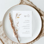 Vintage Art Nouveau Wedding Menu<br><div class="desc">This Wedding Menu from the Art Nouveau Collection showcases a beautiful vintage floral design that exudes modern elegance. Personalize it with your details easily and quickly. Simply press the 'customize it' button to further re-arrange and format the style and placement of the text.</div>