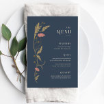 Vintage Art Nouveau Wedding Menu<br><div class="desc">This Wedding Menu from the Art Nouveau Collection showcases a beautiful vintage floral design that exudes modern elegance. Personalize it with your details easily and quickly. Simply press the 'customize it' button to further re-arrange and format the style and placement of the text.</div>