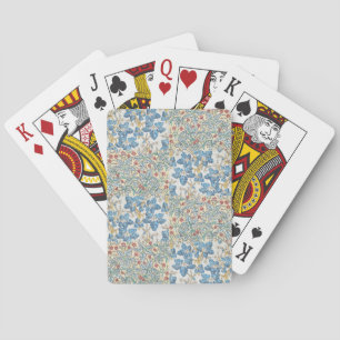 Vintage Art Nouveau Wild Geranium Floral Pattern Playing Cards