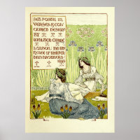 Vintage Art Nouveau Women by Walter Crane
