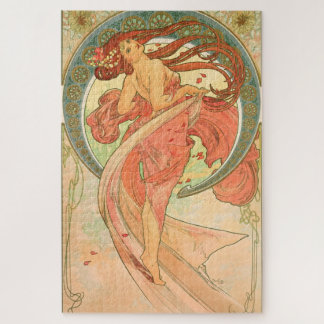 Vintage Art Poster Dance by Alphonse Mucha Jigsaw Puzzle