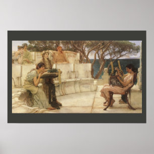 Vintage Art, Sappho and Alcaeus by Alma Tadema Poster
