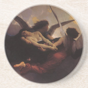 Vintage Art, Soul Brought to Heaven by Bouguereau Coaster