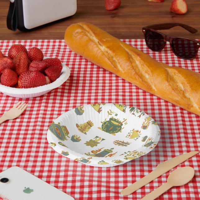 Vintage Art Themed Paper Plates (Picnic)