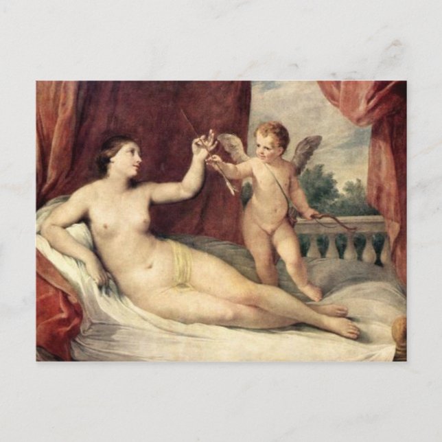 Vintage Art - Venus & Cupid - Reni Postcard (Front)