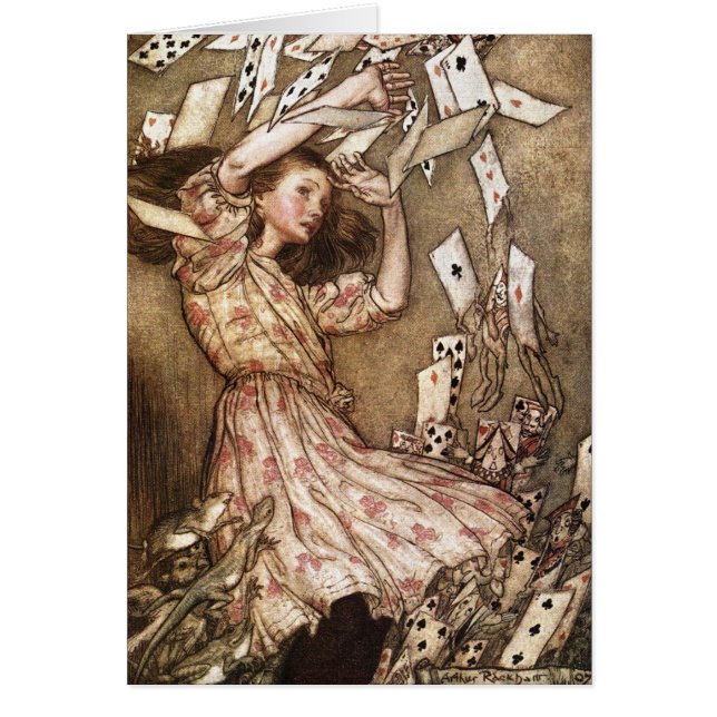 Vintage Arthur Rackham Alice In Wonderland Art (Front)