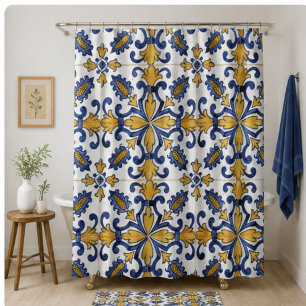 Vintage Artisan Classic Blue and Gold European
