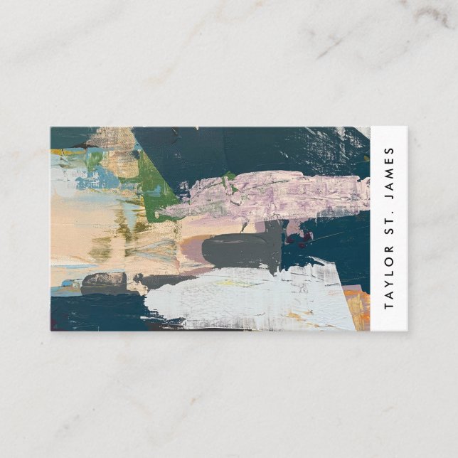 Vintage Artist Painting Business Card (Front)