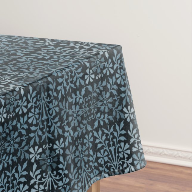 Vintage Arts and Crafts Renaissance Green Tablecloth (In Situ)