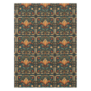 Vintage Arts & Crafts Craftsman, Mission Style  Tablecloth