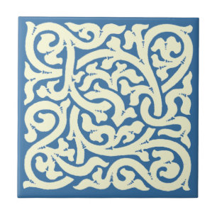 Vintage Arts & Crafts, Mission Style Vine Pattern Tile