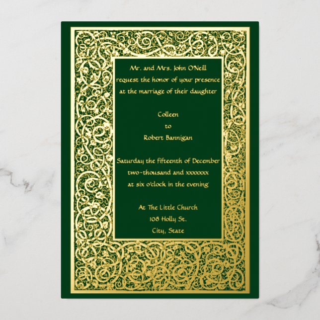 Vintage Arts & Crafts Scrolling Floral Vine (Front)