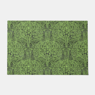 Vintage Arts & Crafts style Birds in Trees Pattern Doormat