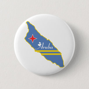 Vintage Aruba 2 Inch Round Button