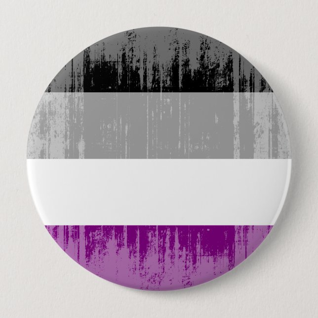 Vintage Asexual Pride 4 Inch Round Button (Front)