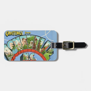 Vintage Asheville NC Luggage Tag