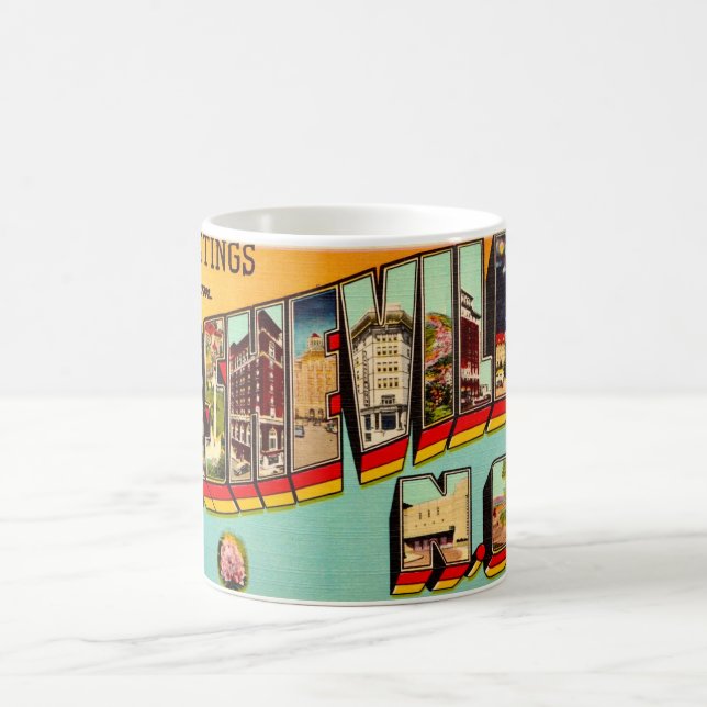 Vintage Asheville NC Postcard Coffee Mug (Center)