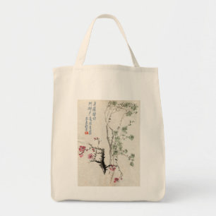 Vintage Asian Cherry Blossom Bag