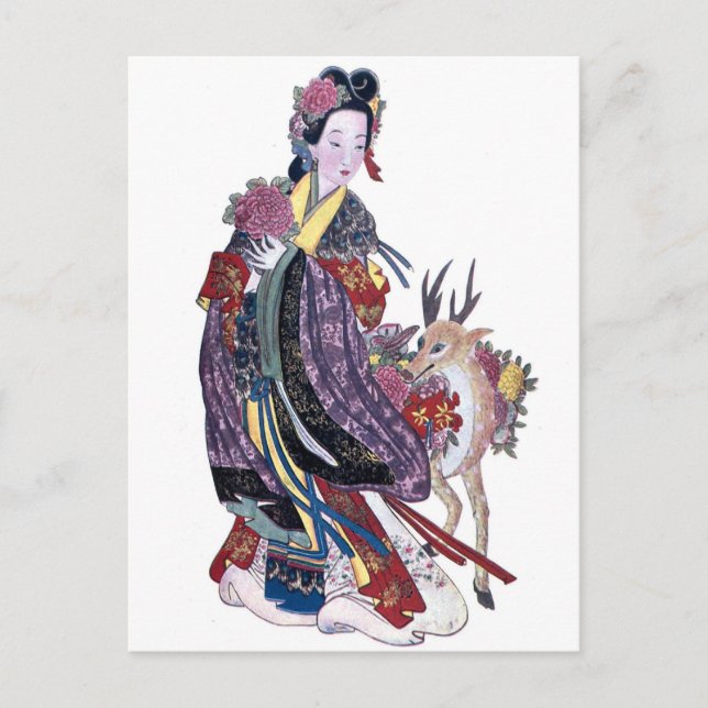 Vintage Asian Prints Postcard (Front)