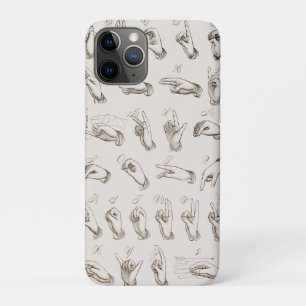 Vintage ASL Sign Language Interpretation iPhone 11 Pro Case