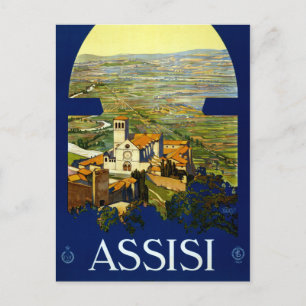 Vintage Assisi Italy Travel Postcard
