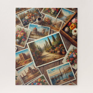 Vintage Assorted Postcards Jigsaw Puzzle