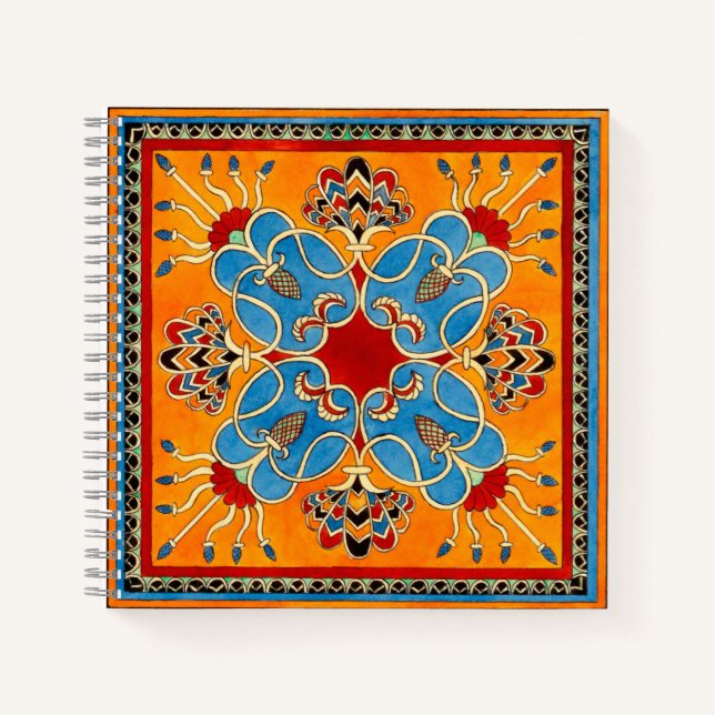 Vintage Assyrian Ornament Notebook (Front)