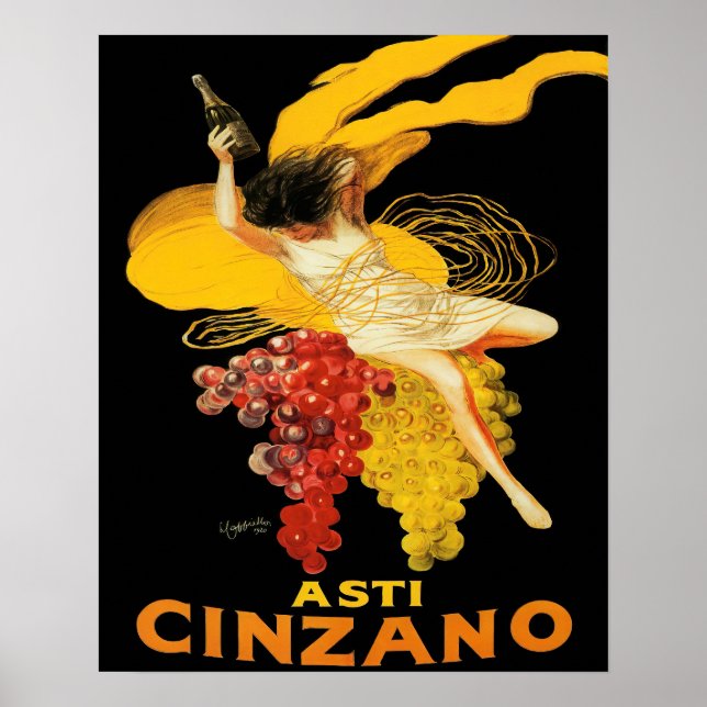 Vintage Asti Cinzano by Cappiello Poster (Front)