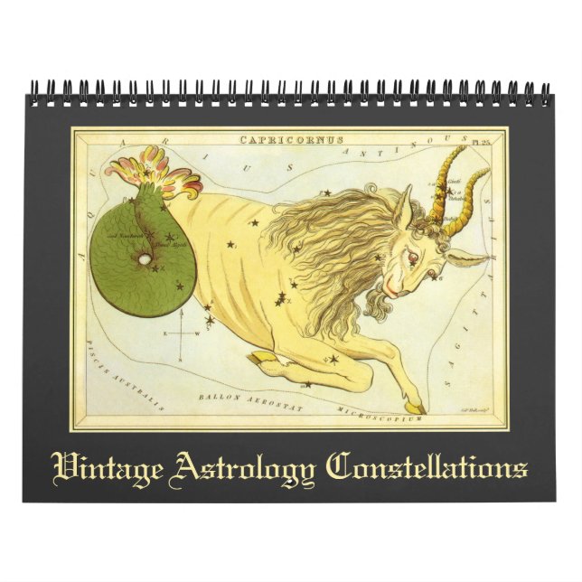 Vintage Astrology Constellations Star Charts Calendar (Cover)