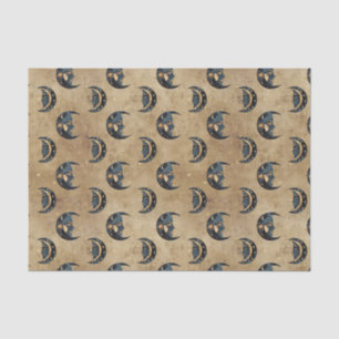 Vintage Astrology Moon Star Pattern Tissue Paper