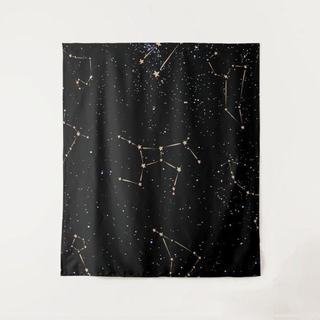 Vintage Astrology Zodiac Wheel Star Sign  Tapestry (Front)