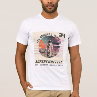 VINTAGE ASTRONAUT IN OUTER SPACE GRAPHIC  T-Shirt